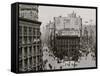 Up Broadway and Fifth Avenue, New York, N.Y.-null-Framed Stretched Canvas