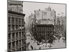 Up Broadway and Fifth Avenue, New York, N.Y.-null-Mounted Photo