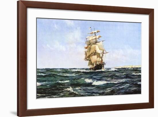 Up Channel, the Lahloo-Montague Dawson-Framed Art Print