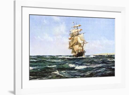 Up Channel, the Lahloo-Montague Dawson-Framed Art Print