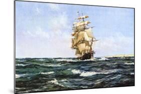 Up Channel, the Lahloo-Montague Dawson-Mounted Art Print