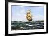 Up Channel, the Lahloo-Montague Dawson-Framed Art Print
