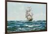 Up Channel, the Lahloo-Montague Dawson-Framed Art Print