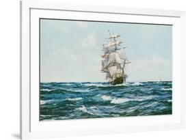 Up Channel, the Lahloo-Montague Dawson-Framed Art Print