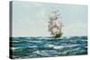 Up Channel, the Lahloo-Montague Dawson-Stretched Canvas