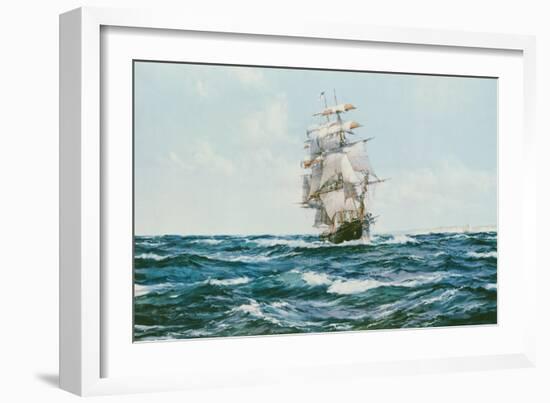 Up Channel, the Lahloo-Montague Dawson-Framed Art Print