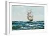 Up Channel, the Lahloo-Montague Dawson-Framed Art Print