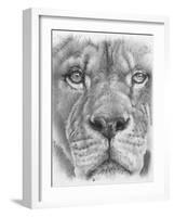 Up Close Lion-Barbara Keith-Framed Giclee Print