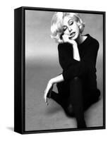 Up Coming Actress Sybil Saulnier Bearing Strong Resemblance to Marilyn Monroe-Paul Schutzer-Framed Stretched Canvas