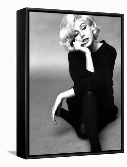 Up Coming Actress Sybil Saulnier Bearing Strong Resemblance to Marilyn Monroe-Paul Schutzer-Framed Stretched Canvas