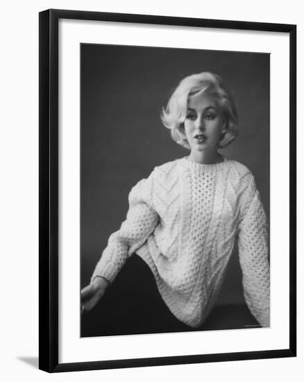 Up Coming Actress Sybil Saulnier Bearing Strong Resemblance to Marilyn Monroe-Paul Schutzer-Framed Premium Photographic Print