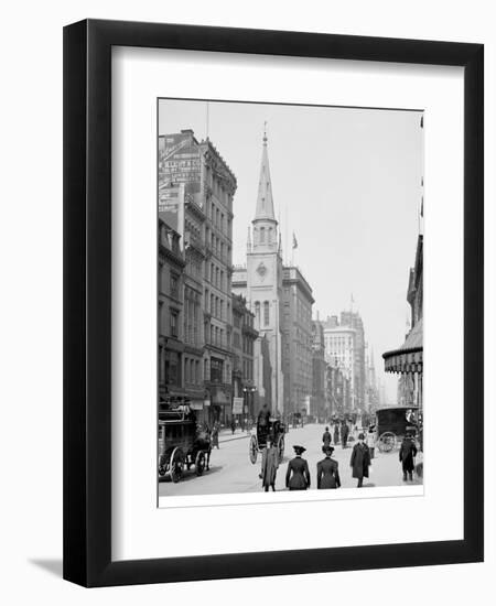 Up Fifth Avenue from 28th Street, New York, N.Y.-null-Framed Art Print