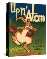 Up n' Atom Brand California Carrots-null-Stretched Canvas