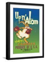 Up N' Atom California Carrots-null-Framed Art Print