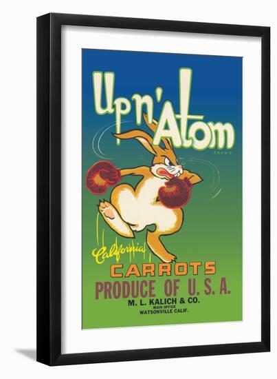 Up N' Atom California Carrots-null-Framed Art Print
