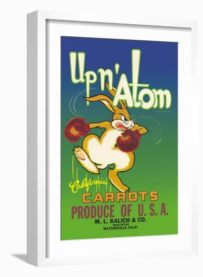 Up N' Atom California Carrots-null-Framed Art Print