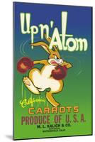 Up N' Atom California Carrots-null-Mounted Art Print