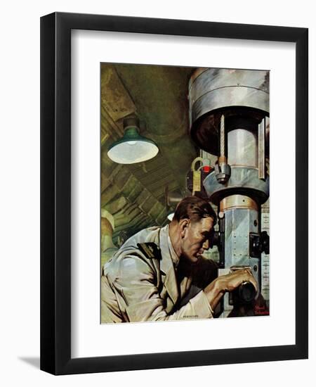 "Up Periscope!," April 22, 1944-Mead Schaeffer-Framed Premium Giclee Print