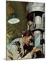 "Up Periscope!," April 22, 1944-Mead Schaeffer-Mounted Giclee Print