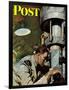 "Up Periscope!," Saturday Evening Post Cover, April 22, 1944-Mead Schaeffer-Framed Giclee Print