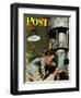 "Up Periscope!," Saturday Evening Post Cover, April 22, 1944-Mead Schaeffer-Framed Giclee Print