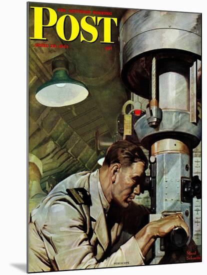 "Up Periscope!," Saturday Evening Post Cover, April 22, 1944-Mead Schaeffer-Mounted Giclee Print