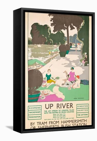 Up River, a London Transport Poster, 1926-George Sheringham-Framed Stretched Canvas