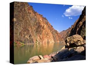 Up River From Above Nevill's Rapid, Grand Canyon National Park, Arizona, USA-Bernard Friel-Stretched Canvas