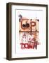 Up Side Down 1-Design Fabrikken-Framed Art Print