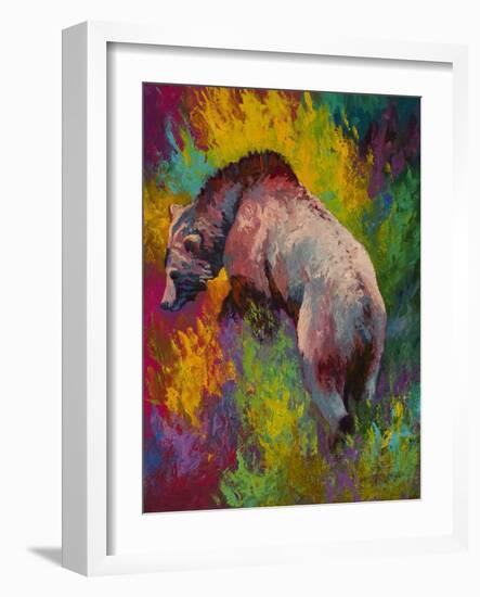 Up The Bank Grizzly-Marion Rose-Framed Giclee Print