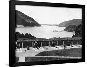 Up the Hudson River from West Point, New York, USA, 1893-John L Stoddard-Framed Giclee Print