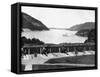 Up the Hudson River from West Point, New York, USA, 1893-John L Stoddard-Framed Stretched Canvas