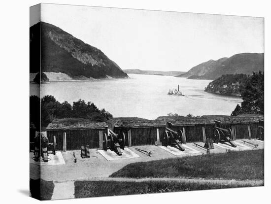 Up the Hudson River from West Point, New York, USA, 1893-John L Stoddard-Stretched Canvas