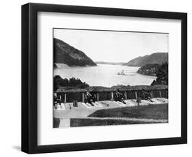 Up the Hudson River from West Point, New York, USA, 1893-John L Stoddard-Framed Premium Giclee Print