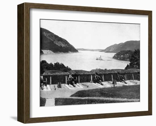 Up the Hudson River from West Point, New York, USA, 1893-John L Stoddard-Framed Giclee Print