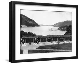 Up the Hudson River from West Point, New York, USA, 1893-John L Stoddard-Framed Giclee Print