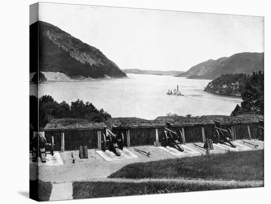 Up the Hudson River from West Point, New York, USA, 1893-John L Stoddard-Stretched Canvas