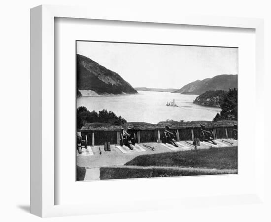 Up the Hudson River from West Point, New York, USA, 1893-John L Stoddard-Framed Giclee Print