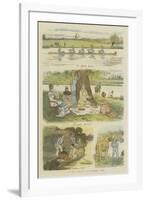 Up the Thames in Summer Time-John Charles Dollman-Framed Giclee Print