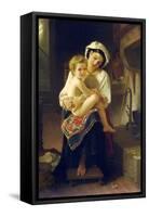 Up You Go-William Adolphe Bouguereau-Framed Stretched Canvas