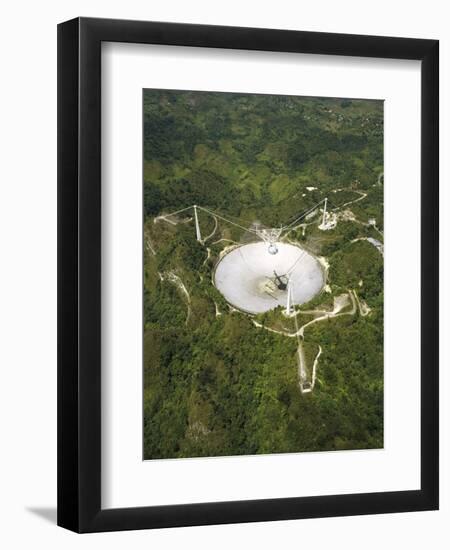 Upgraded Arecibo Radio Telescope with Subreflector-David Parker-Framed Premium Photographic Print