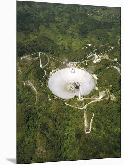 Upgraded Arecibo Radio Telescope with Subreflector-David Parker-Mounted Photographic Print