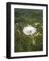 Upgraded Arecibo Radio Telescope with Subreflector-David Parker-Framed Photographic Print