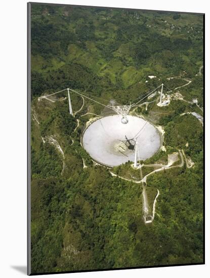 Upgraded Arecibo Radio Telescope with Subreflector-David Parker-Mounted Photographic Print