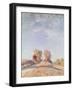 Uphill Road in Sunshine, 1891-Alfred Sisley-Framed Giclee Print