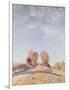 Uphill Road in Sunshine, 1891-Alfred Sisley-Framed Premium Giclee Print