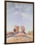 Uphill Road in Sunshine, 1891-Alfred Sisley-Framed Premium Giclee Print