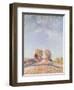 Uphill Road in Sunshine, 1891-Alfred Sisley-Framed Giclee Print