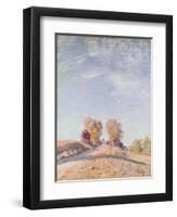 Uphill Road in Sunshine, 1891-Alfred Sisley-Framed Giclee Print