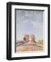 Uphill Road in Sunshine, 1891-Alfred Sisley-Framed Giclee Print